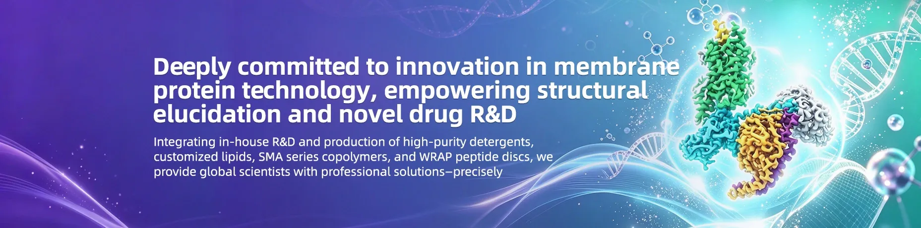 Deeply committed to innovation in membrane protein technology, empowering structural elucidation and novel drug R&D.
